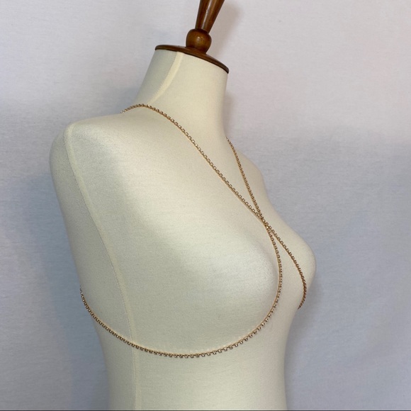 Sexy Crystal Crossover Body Harness Necklace - Picture 9 of 16